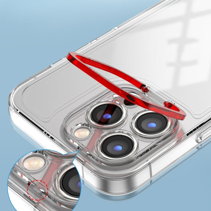 Estuche transparente para teléfono a prueba de golpes con soporte invisible, For iPhone XS Max, For iPhone XS / X, For iPhone XR, For iPhone 8 / 7, For iPhone 8 Plus / 7 Plus
