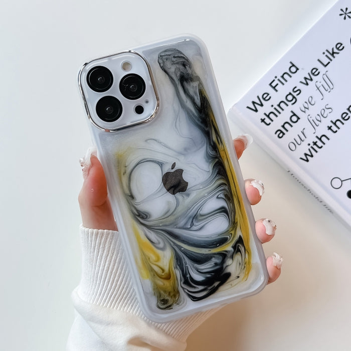 Caja del teléfono de TPU de galvanoplastia de pintura al óleo