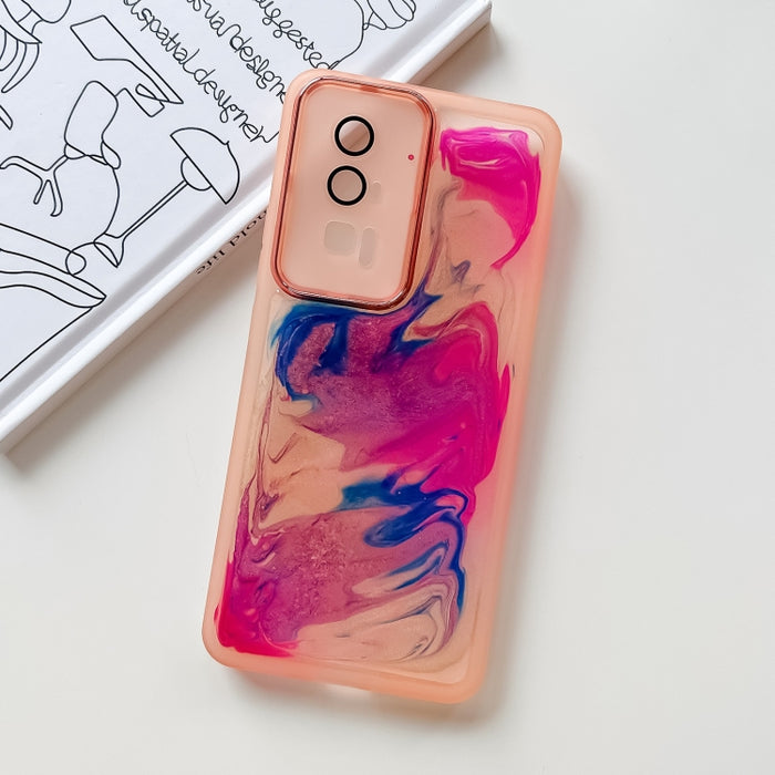 Caja del teléfono de TPU de galvanoplastia de pintura al óleo, For Xiaomi Redmi K60, For Xiaomi Redmi K50, For Xiaomi Redmi K50 Ultra, For Xiaomi Redmi K40, For Xiaomi Redmi K40 Pro, For Xiaomi Redmi K40 Gaming