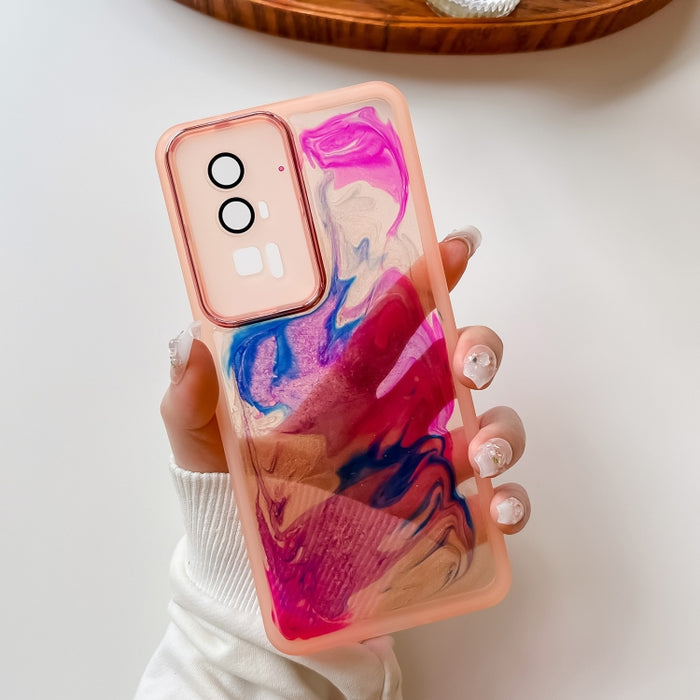 Caja del teléfono de TPU de galvanoplastia de pintura al óleo, For Xiaomi Redmi K60, For Xiaomi Redmi K50, For Xiaomi Redmi K50 Ultra, For Xiaomi Redmi K40, For Xiaomi Redmi K40 Pro, For Xiaomi Redmi K40 Gaming