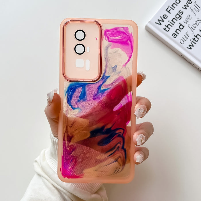 Caja del teléfono de TPU de galvanoplastia de pintura al óleo, For Xiaomi Redmi K60, For Xiaomi Redmi K50, For Xiaomi Redmi K50 Ultra, For Xiaomi Redmi K40, For Xiaomi Redmi K40 Pro, For Xiaomi Redmi K40 Gaming