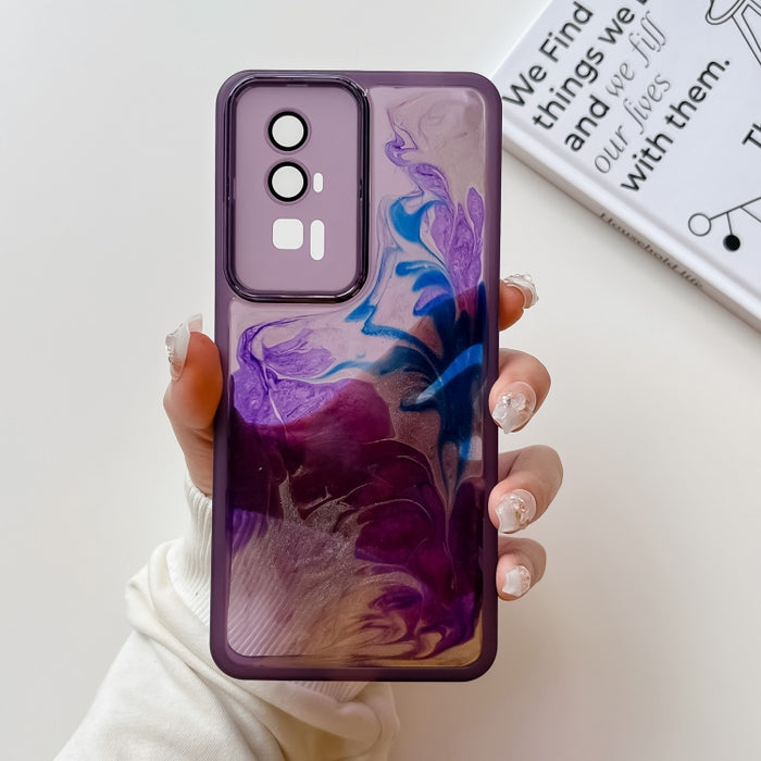 Caja del teléfono de TPU de galvanoplastia de pintura al óleo, For Xiaomi Redmi K60, For Xiaomi Redmi K50, For Xiaomi Redmi K50 Ultra, For Xiaomi Redmi K40, For Xiaomi Redmi K40 Pro, For Xiaomi Redmi K40 Gaming