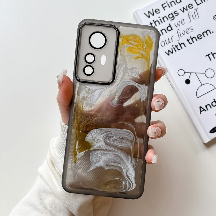 Caja del teléfono de TPU de galvanoplastia de pintura al óleo, For Xiaomi Redmi K60, For Xiaomi Redmi K50, For Xiaomi Redmi K50 Ultra, For Xiaomi Redmi K40, For Xiaomi Redmi K40 Pro, For Xiaomi Redmi K40 Gaming
