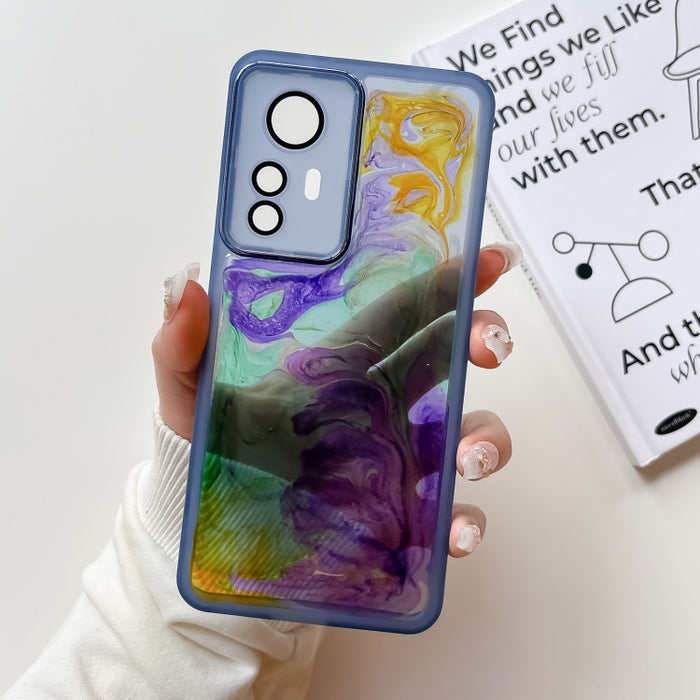 Caja del teléfono de TPU de galvanoplastia de pintura al óleo, For Xiaomi Redmi K60, For Xiaomi Redmi K50, For Xiaomi Redmi K50 Ultra, For Xiaomi Redmi K40, For Xiaomi Redmi K40 Pro, For Xiaomi Redmi K40 Gaming