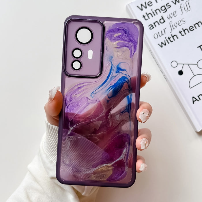 Caja del teléfono de TPU de galvanoplastia de pintura al óleo, For Xiaomi Redmi K60, For Xiaomi Redmi K50, For Xiaomi Redmi K50 Ultra, For Xiaomi Redmi K40, For Xiaomi Redmi K40 Pro, For Xiaomi Redmi K40 Gaming