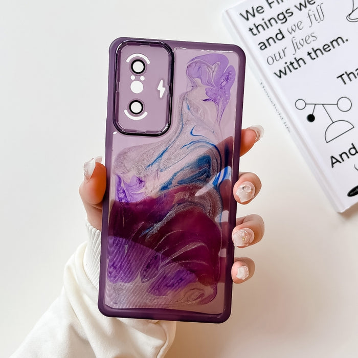 Caja del teléfono de TPU de galvanoplastia de pintura al óleo, For Xiaomi Redmi K60, For Xiaomi Redmi K50, For Xiaomi Redmi K50 Ultra, For Xiaomi Redmi K40, For Xiaomi Redmi K40 Pro, For Xiaomi Redmi K40 Gaming