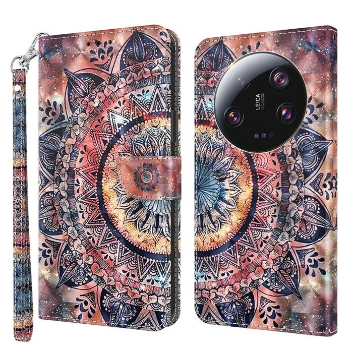 Estuche para teléfono de cuero con patrón pintado en 3D, For Xiaomi Redmi A3, For Xiaomi Redmi Note 13 4G, For Xiaomi Redmi Note 13 5G, For Xiaomi Redmi 13C, For Xiaomi Redmi Note 13 Pro+, For Xiaomi Redmi Note 13 Pro 5G, For Xiaomi 13T Pro            ...