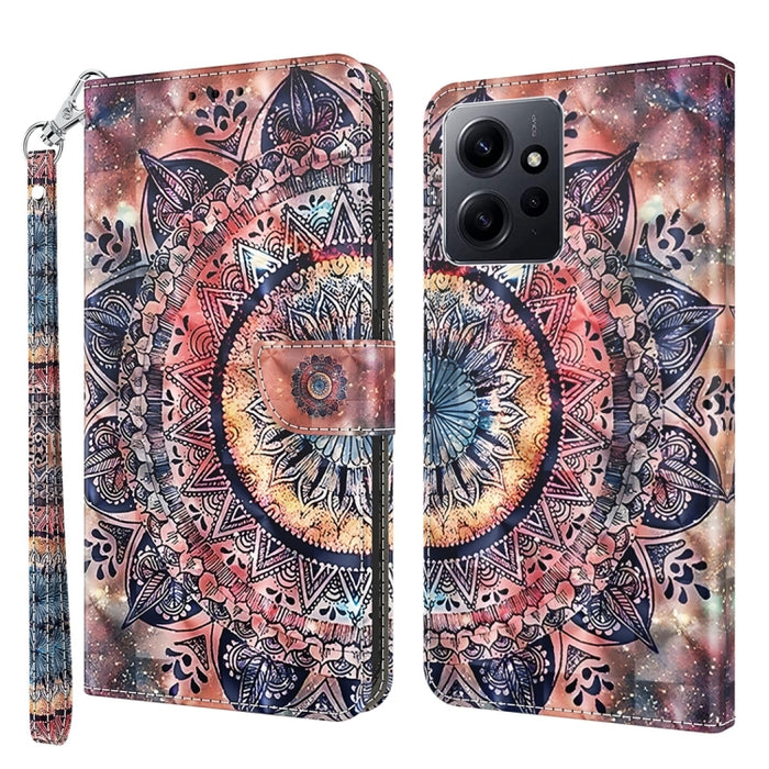 Estuche para teléfono de cuero con patrón pintado en 3D, For Xiaomi Redmi A3, For Xiaomi Redmi Note 13 4G, For Xiaomi Redmi Note 13 5G, For Xiaomi Redmi 13C, For Xiaomi Redmi Note 13 Pro+, For Xiaomi Redmi Note 13 Pro 5G, For Xiaomi 13T Pro            ...