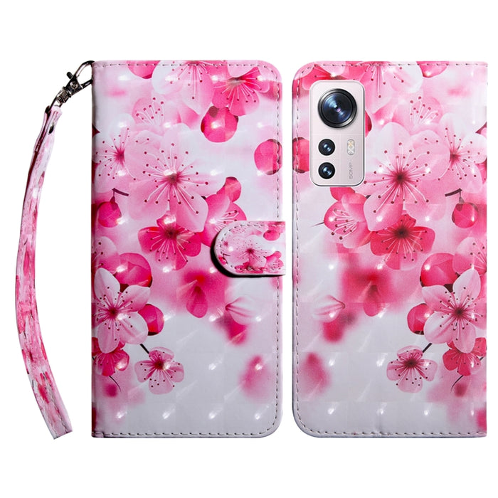 Estuche para teléfono de cuero con patrón pintado en 3D, For Xiaomi 12 Pro, For Xiaomi 12, For Xiaomi Redmi Note 10 Pro