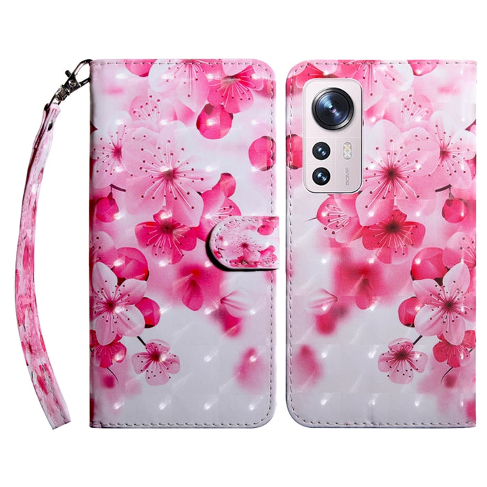 Estuche para teléfono de cuero con patrón pintado en 3D, For Xiaomi 12 Pro, For Xiaomi 12, For Xiaomi Redmi Note 10 Pro