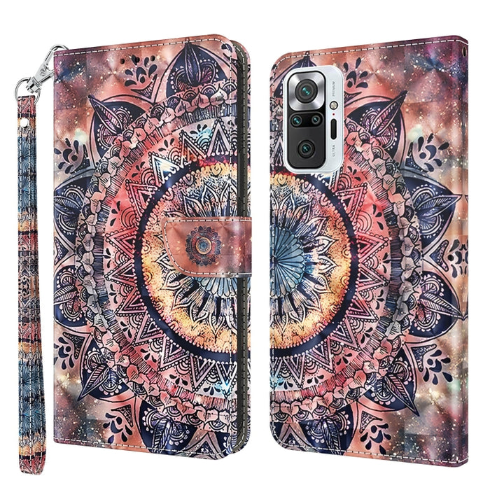 Estuche para teléfono de cuero con patrón pintado en 3D, For Xiaomi 12 Pro, For Xiaomi 12, For Xiaomi Redmi Note 10 Pro