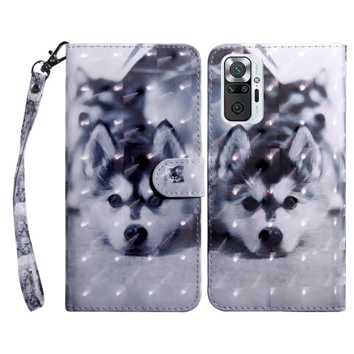 Estuche para teléfono de cuero con patrón pintado en 3D, For Xiaomi 12 Pro, For Xiaomi 12, For Xiaomi Redmi Note 10 Pro