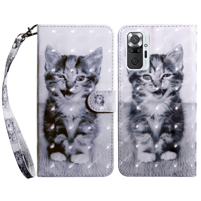 Estuche para teléfono de cuero con patrón pintado en 3D, For Xiaomi 12 Pro, For Xiaomi 12, For Xiaomi Redmi Note 10 Pro