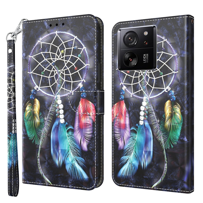 Estuche para teléfono de cuero con patrón pintado en 3D, For Xiaomi Redmi A3, For Xiaomi Redmi Note 13 4G, For Xiaomi Redmi Note 13 5G, For Xiaomi Redmi 13C, For Xiaomi Redmi Note 13 Pro+, For Xiaomi Redmi Note 13 Pro 5G, For Xiaomi 13T Pro            ...