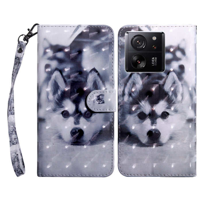 Estuche para teléfono de cuero con patrón pintado en 3D, For Xiaomi Redmi A3, For Xiaomi Redmi Note 13 4G, For Xiaomi Redmi Note 13 5G, For Xiaomi Redmi 13C, For Xiaomi Redmi Note 13 Pro+, For Xiaomi Redmi Note 13 Pro 5G, For Xiaomi 13T Pro            ...