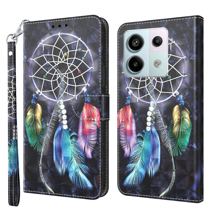 Estuche para teléfono de cuero con patrón pintado en 3D, For Xiaomi Redmi A3, For Xiaomi Redmi Note 13 4G, For Xiaomi Redmi Note 13 5G, For Xiaomi Redmi 13C, For Xiaomi Redmi Note 13 Pro+, For Xiaomi Redmi Note 13 Pro 5G, For Xiaomi 13T Pro            ...