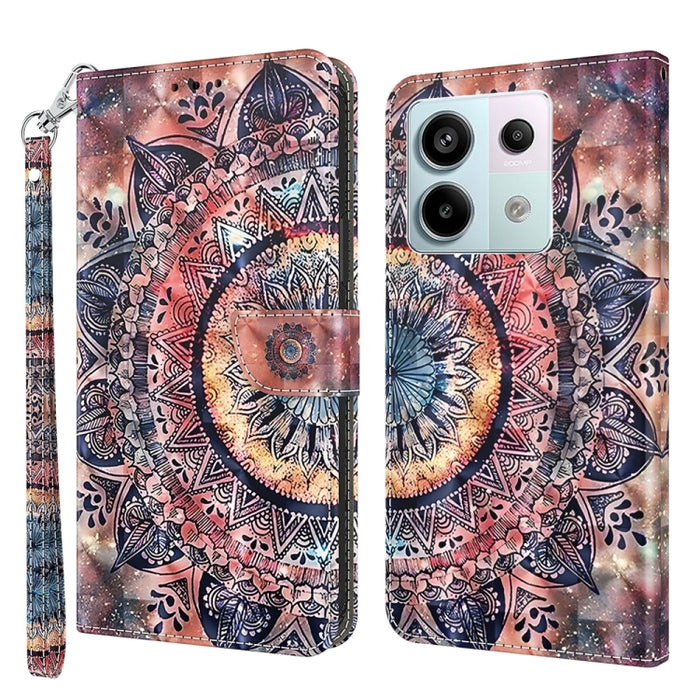 Estuche para teléfono de cuero con patrón pintado en 3D, For Xiaomi Redmi A3, For Xiaomi Redmi Note 13 4G, For Xiaomi Redmi Note 13 5G, For Xiaomi Redmi 13C, For Xiaomi Redmi Note 13 Pro+, For Xiaomi Redmi Note 13 Pro 5G, For Xiaomi 13T Pro            ...