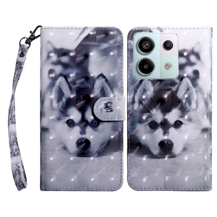 Estuche para teléfono de cuero con patrón pintado en 3D, For Xiaomi Redmi A3, For Xiaomi Redmi Note 13 4G, For Xiaomi Redmi Note 13 5G, For Xiaomi Redmi 13C, For Xiaomi Redmi Note 13 Pro+, For Xiaomi Redmi Note 13 Pro 5G, For Xiaomi 13T Pro            ...
