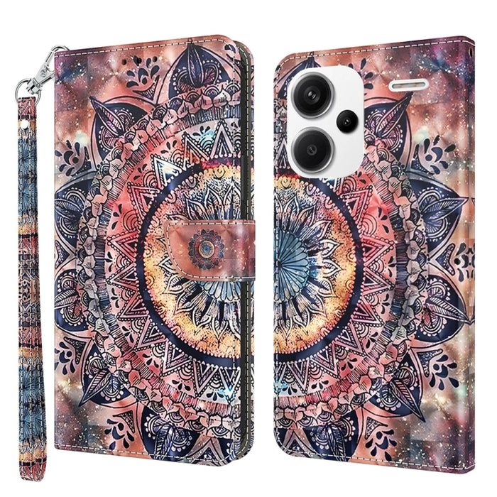 Estuche para teléfono de cuero con patrón pintado en 3D, For Xiaomi Redmi A3, For Xiaomi Redmi Note 13 4G, For Xiaomi Redmi Note 13 5G, For Xiaomi Redmi 13C, For Xiaomi Redmi Note 13 Pro+, For Xiaomi Redmi Note 13 Pro 5G, For Xiaomi 13T Pro            ...