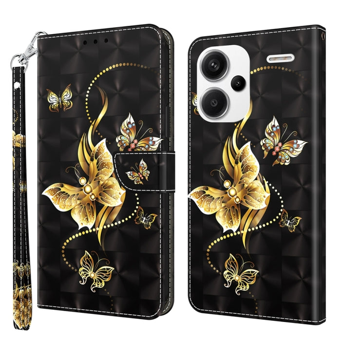 Estuche para teléfono de cuero con patrón pintado en 3D, For Xiaomi Redmi A3, For Xiaomi Redmi Note 13 4G, For Xiaomi Redmi Note 13 5G, For Xiaomi Redmi 13C, For Xiaomi Redmi Note 13 Pro+, For Xiaomi Redmi Note 13 Pro 5G, For Xiaomi 13T Pro            ...