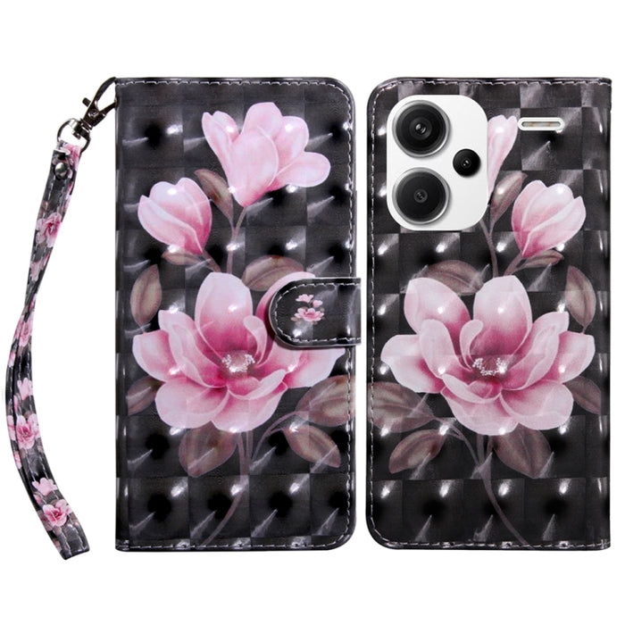Estuche para teléfono de cuero con patrón pintado en 3D, For Xiaomi Redmi A3, For Xiaomi Redmi Note 13 4G, For Xiaomi Redmi Note 13 5G, For Xiaomi Redmi 13C, For Xiaomi Redmi Note 13 Pro+, For Xiaomi Redmi Note 13 Pro 5G, For Xiaomi 13T Pro            ...