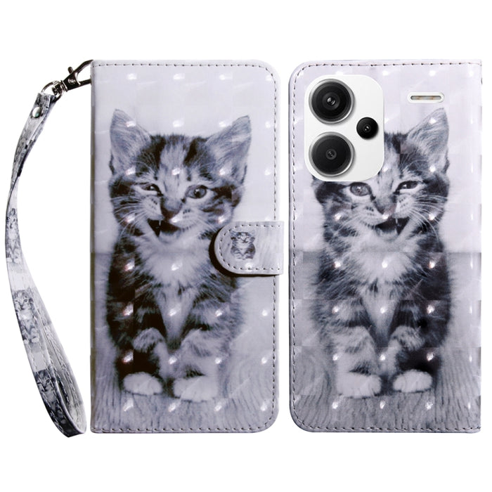 Estuche para teléfono de cuero con patrón pintado en 3D, For Xiaomi Redmi A3, For Xiaomi Redmi Note 13 4G, For Xiaomi Redmi Note 13 5G, For Xiaomi Redmi 13C, For Xiaomi Redmi Note 13 Pro+, For Xiaomi Redmi Note 13 Pro 5G, For Xiaomi 13T Pro            ...