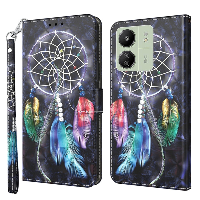 Estuche para teléfono de cuero con patrón pintado en 3D, For Xiaomi Redmi A3, For Xiaomi Redmi Note 13 4G, For Xiaomi Redmi Note 13 5G, For Xiaomi Redmi 13C, For Xiaomi Redmi Note 13 Pro+, For Xiaomi Redmi Note 13 Pro 5G, For Xiaomi 13T Pro            ...