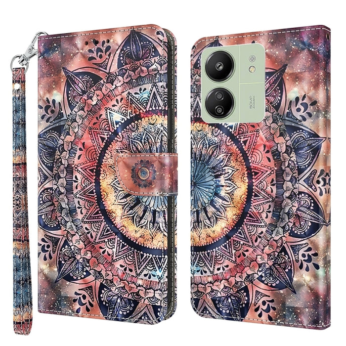 Estuche para teléfono de cuero con patrón pintado en 3D, For Xiaomi Redmi A3, For Xiaomi Redmi Note 13 4G, For Xiaomi Redmi Note 13 5G, For Xiaomi Redmi 13C, For Xiaomi Redmi Note 13 Pro+, For Xiaomi Redmi Note 13 Pro 5G, For Xiaomi 13T Pro            ...
