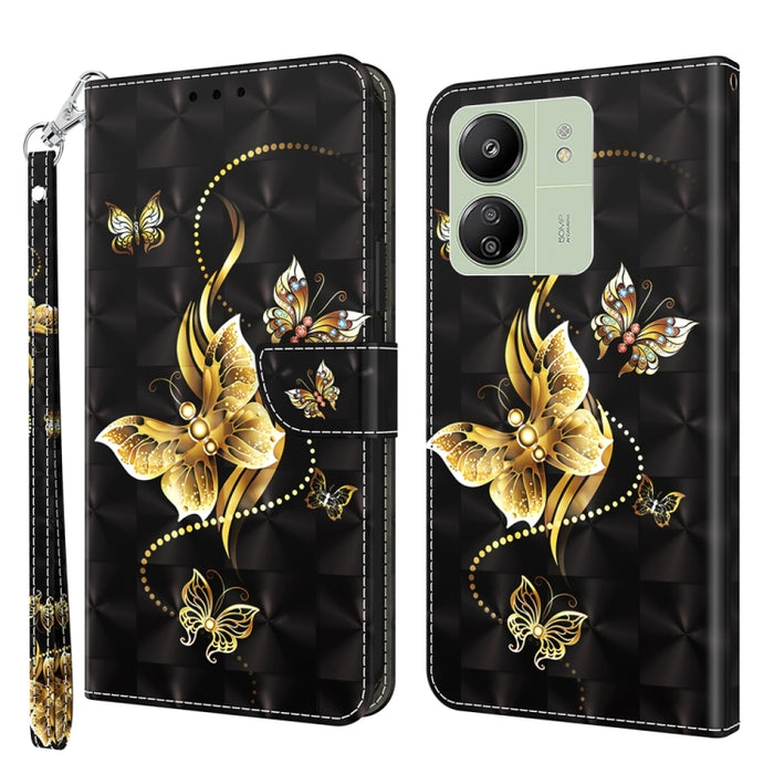 Estuche para teléfono de cuero con patrón pintado en 3D, For Xiaomi Redmi A3, For Xiaomi Redmi Note 13 4G, For Xiaomi Redmi Note 13 5G, For Xiaomi Redmi 13C, For Xiaomi Redmi Note 13 Pro+, For Xiaomi Redmi Note 13 Pro 5G, For Xiaomi 13T Pro            ...