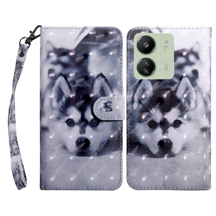 Estuche para teléfono de cuero con patrón pintado en 3D, For Xiaomi Redmi A3, For Xiaomi Redmi Note 13 4G, For Xiaomi Redmi Note 13 5G, For Xiaomi Redmi 13C, For Xiaomi Redmi Note 13 Pro+, For Xiaomi Redmi Note 13 Pro 5G, For Xiaomi 13T Pro            ...