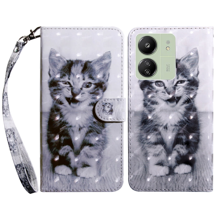 Estuche para teléfono de cuero con patrón pintado en 3D, For Xiaomi Redmi A3, For Xiaomi Redmi Note 13 4G, For Xiaomi Redmi Note 13 5G, For Xiaomi Redmi 13C, For Xiaomi Redmi Note 13 Pro+, For Xiaomi Redmi Note 13 Pro 5G, For Xiaomi 13T Pro            ...