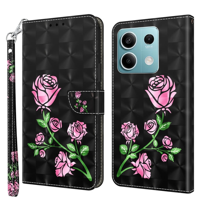 Estuche para teléfono de cuero con patrón pintado en 3D, For Xiaomi Redmi A3, For Xiaomi Redmi Note 13 4G, For Xiaomi Redmi Note 13 5G, For Xiaomi Redmi 13C, For Xiaomi Redmi Note 13 Pro+, For Xiaomi Redmi Note 13 Pro 5G, For Xiaomi 13T Pro            ...