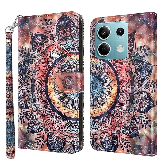 Estuche para teléfono de cuero con patrón pintado en 3D, For Xiaomi Redmi A3, For Xiaomi Redmi Note 13 4G, For Xiaomi Redmi Note 13 5G, For Xiaomi Redmi 13C, For Xiaomi Redmi Note 13 Pro+, For Xiaomi Redmi Note 13 Pro 5G, For Xiaomi 13T Pro            ...