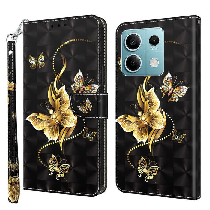 Estuche para teléfono de cuero con patrón pintado en 3D, For Xiaomi Redmi A3, For Xiaomi Redmi Note 13 4G, For Xiaomi Redmi Note 13 5G, For Xiaomi Redmi 13C, For Xiaomi Redmi Note 13 Pro+, For Xiaomi Redmi Note 13 Pro 5G, For Xiaomi 13T Pro            ...