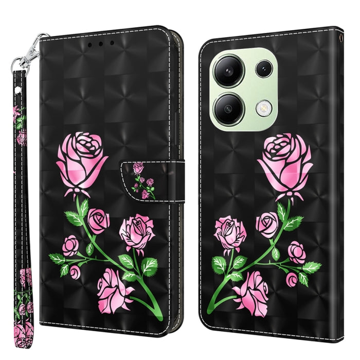 Estuche para teléfono de cuero con patrón pintado en 3D, For Xiaomi Redmi A3, For Xiaomi Redmi Note 13 4G, For Xiaomi Redmi Note 13 5G, For Xiaomi Redmi 13C, For Xiaomi Redmi Note 13 Pro+, For Xiaomi Redmi Note 13 Pro 5G, For Xiaomi 13T Pro            ...