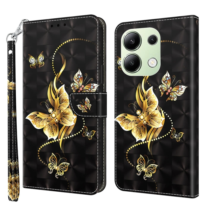 Estuche para teléfono de cuero con patrón pintado en 3D, For Xiaomi Redmi A3, For Xiaomi Redmi Note 13 4G, For Xiaomi Redmi Note 13 5G, For Xiaomi Redmi 13C, For Xiaomi Redmi Note 13 Pro+, For Xiaomi Redmi Note 13 Pro 5G, For Xiaomi 13T Pro            ...