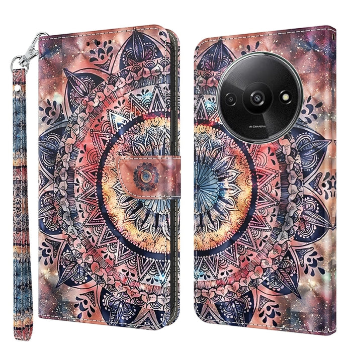 Estuche para teléfono de cuero con patrón pintado en 3D, For Xiaomi Redmi A3, For Xiaomi Redmi Note 13 4G, For Xiaomi Redmi Note 13 5G, For Xiaomi Redmi 13C, For Xiaomi Redmi Note 13 Pro+, For Xiaomi Redmi Note 13 Pro 5G, For Xiaomi 13T Pro            ...