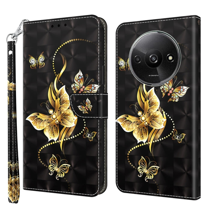Estuche para teléfono de cuero con patrón pintado en 3D, For Xiaomi Redmi A3, For Xiaomi Redmi Note 13 4G, For Xiaomi Redmi Note 13 5G, For Xiaomi Redmi 13C, For Xiaomi Redmi Note 13 Pro+, For Xiaomi Redmi Note 13 Pro 5G, For Xiaomi 13T Pro            ...