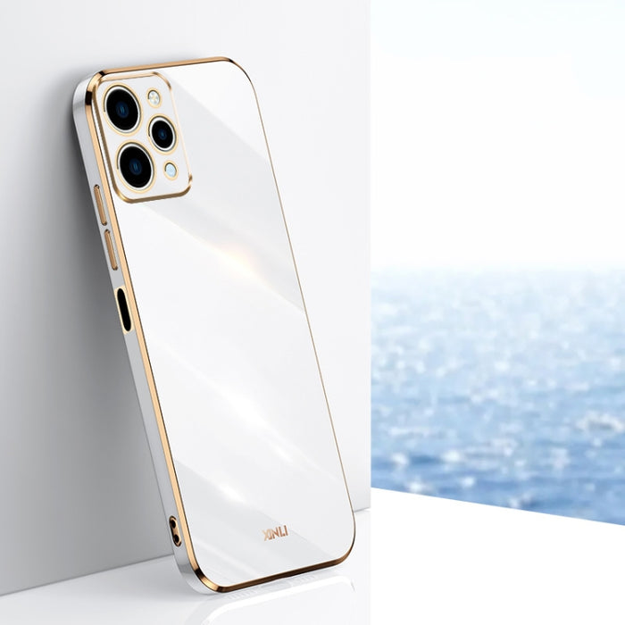 XINLI Straight Edge 6D Electroplate TPU Funda para teléfono, For Xiaomi Redmi Note 12S 4G, For Xiaomi Redmi Note 12 Pro 4G, For Xiaomi Redmi Note 12 Turbo, For Xiaomi Civi 3 5G, For Xiaomi Poco C55 4G, For Xiaomi Redmi Note 12 5G Global