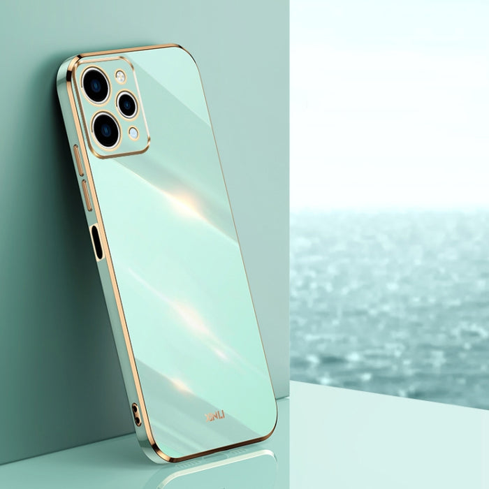 XINLI Straight Edge 6D Electroplate TPU Funda para teléfono, For Xiaomi Redmi Note 12S 4G, For Xiaomi Redmi Note 12 Pro 4G, For Xiaomi Redmi Note 12 Turbo, For Xiaomi Civi 3 5G, For Xiaomi Poco C55 4G, For Xiaomi Redmi Note 12 5G Global