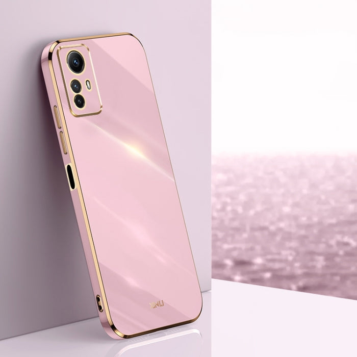 XINLI Straight Edge 6D Electroplate TPU Funda para teléfono, For Xiaomi Redmi Note 12S 4G, For Xiaomi Redmi Note 12 Pro 4G, For Xiaomi Redmi Note 12 Turbo, For Xiaomi Civi 3 5G, For Xiaomi Poco C55 4G, For Xiaomi Redmi Note 12 5G Global