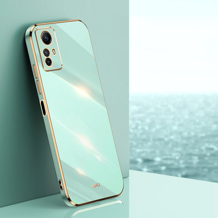 XINLI Straight Edge 6D Electroplate TPU Funda para teléfono, For Xiaomi Redmi Note 12S 4G, For Xiaomi Redmi Note 12 Pro 4G, For Xiaomi Redmi Note 12 Turbo, For Xiaomi Civi 3 5G, For Xiaomi Poco C55 4G, For Xiaomi Redmi Note 12 5G Global