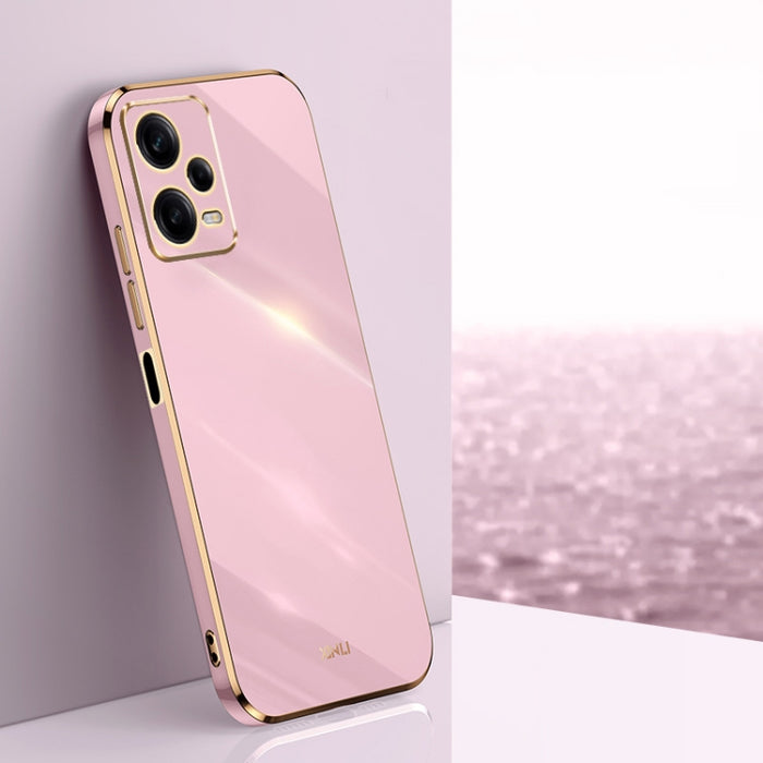 XINLI Straight Edge 6D Electroplate TPU Funda para teléfono, For Xiaomi Redmi Note 12S 4G, For Xiaomi Redmi Note 12 Pro 4G, For Xiaomi Redmi Note 12 Turbo, For Xiaomi Civi 3 5G, For Xiaomi Poco C55 4G, For Xiaomi Redmi Note 12 5G Global