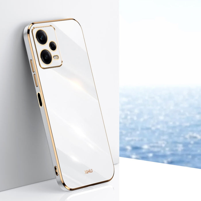 XINLI Straight Edge 6D Electroplate TPU Funda para teléfono, For Xiaomi Redmi Note 12S 4G, For Xiaomi Redmi Note 12 Pro 4G, For Xiaomi Redmi Note 12 Turbo, For Xiaomi Civi 3 5G, For Xiaomi Poco C55 4G, For Xiaomi Redmi Note 12 5G Global