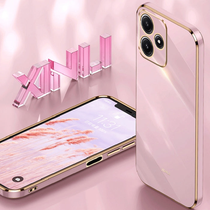 XINLI Straight Edge 6D Electroplate TPU Funda para teléfono, For Xiaomi Redmi Note 12S 4G, For Xiaomi Redmi Note 12 Pro 4G, For Xiaomi Redmi Note 12 Turbo, For Xiaomi Civi 3 5G, For Xiaomi Poco C55 4G, For Xiaomi Redmi Note 12 5G Global