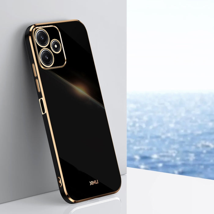 XINLI Straight Edge 6D Electroplate TPU Funda para teléfono, For Xiaomi Redmi Note 12S 4G, For Xiaomi Redmi Note 12 Pro 4G, For Xiaomi Redmi Note 12 Turbo, For Xiaomi Civi 3 5G, For Xiaomi Poco C55 4G, For Xiaomi Redmi Note 12 5G Global
