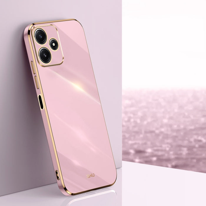 XINLI Straight Edge 6D Electroplate TPU Funda para teléfono, For Xiaomi Redmi Note 12S 4G, For Xiaomi Redmi Note 12 Pro 4G, For Xiaomi Redmi Note 12 Turbo, For Xiaomi Civi 3 5G, For Xiaomi Poco C55 4G, For Xiaomi Redmi Note 12 5G Global
