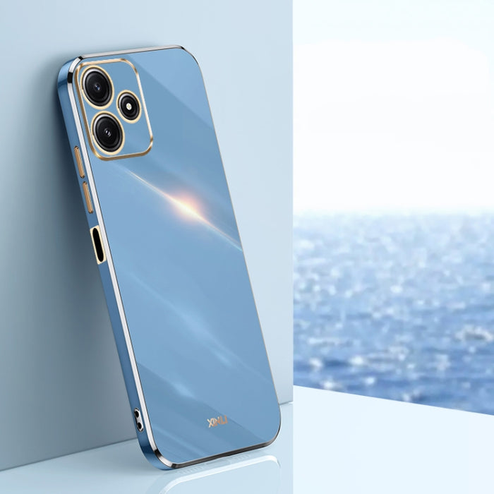 XINLI Straight Edge 6D Electroplate TPU Funda para teléfono, For Xiaomi Redmi Note 12S 4G, For Xiaomi Redmi Note 12 Pro 4G, For Xiaomi Redmi Note 12 Turbo, For Xiaomi Civi 3 5G, For Xiaomi Poco C55 4G, For Xiaomi Redmi Note 12 5G Global