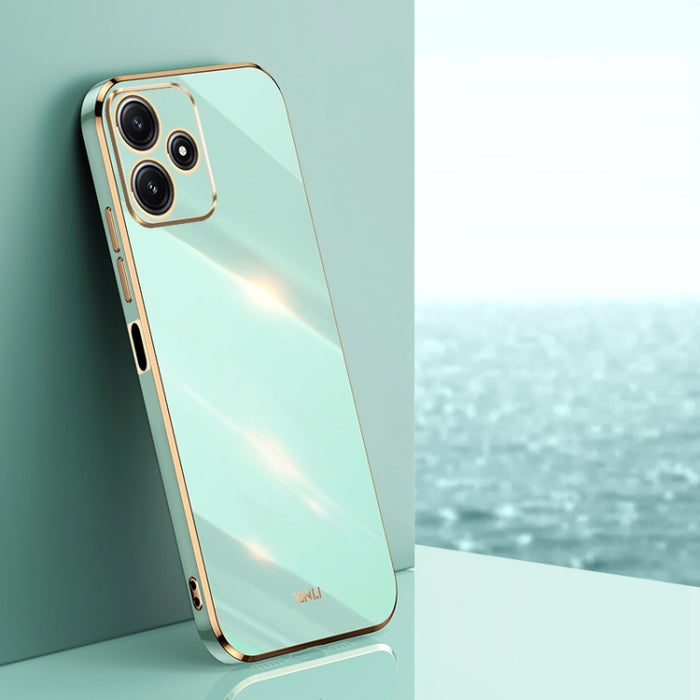 XINLI Straight Edge 6D Electroplate TPU Funda para teléfono, For Xiaomi Redmi Note 12S 4G, For Xiaomi Redmi Note 12 Pro 4G, For Xiaomi Redmi Note 12 Turbo, For Xiaomi Civi 3 5G, For Xiaomi Poco C55 4G, For Xiaomi Redmi Note 12 5G Global