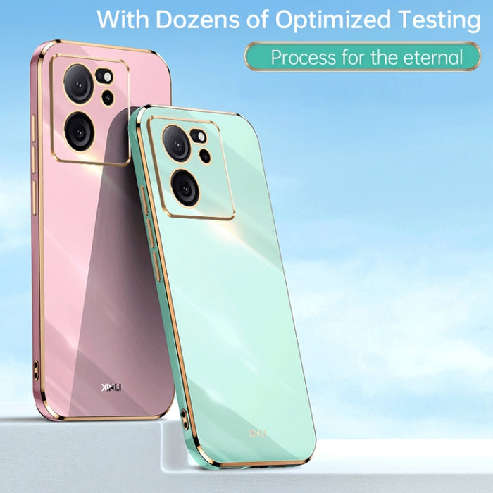 XINLI Straight Edge 6D Electroplate TPU Funda para teléfono, For Xiaomi Redmi Note 12S 4G, For Xiaomi Redmi Note 12 Pro 4G, For Xiaomi Redmi Note 12 Turbo, For Xiaomi Civi 3 5G, For Xiaomi Poco C55 4G, For Xiaomi Redmi Note 12 5G Global